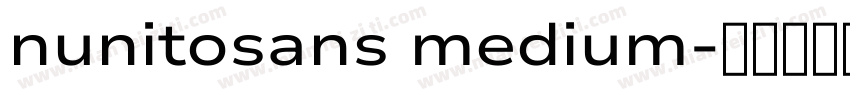 nunitosans medium字体转换